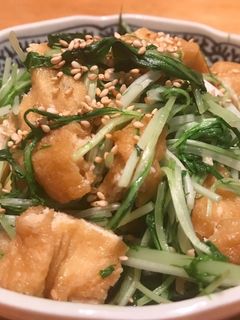 煮ない!簡単!即席!水菜いなり-レシピのメイン写真