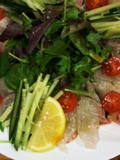 鯛の野菜たっぷりカルパッチョ-レシピのメイン写真