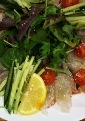 鯛の野菜たっぷりカルパッチョ-レシピのメイン写真