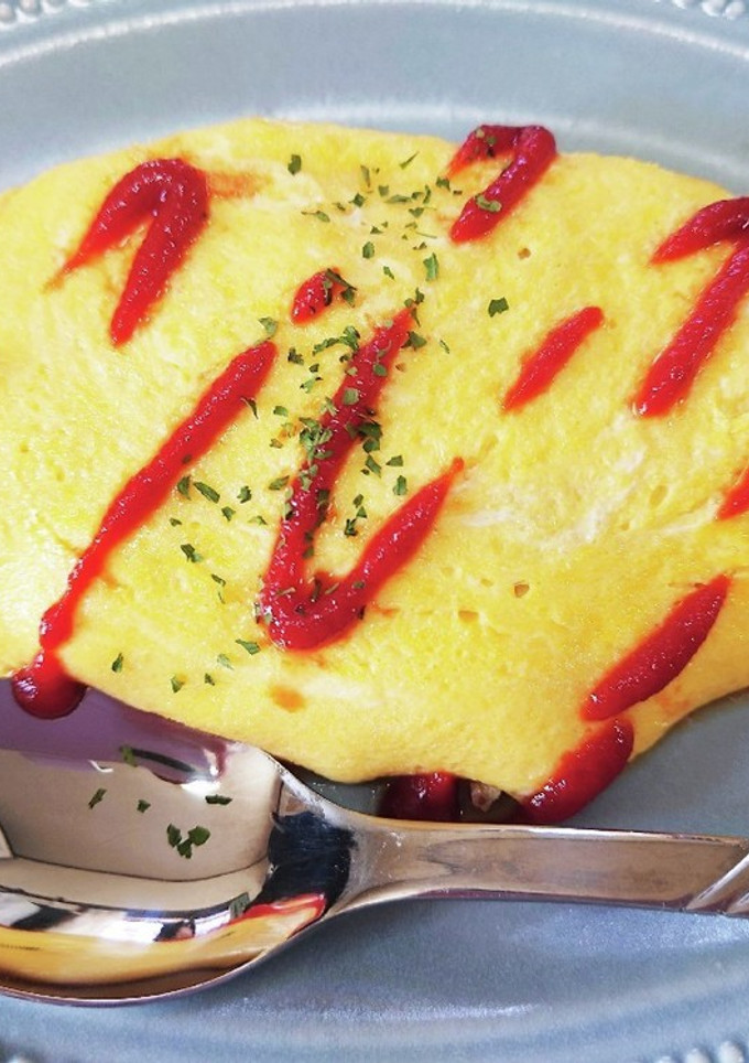 簡単ひき肉と、玉ねぎのオムレツ-レシピのメイン写真