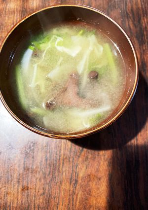 あみたけと根菜の味噌汁-レシピのメイン写真