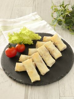 大豆ミートとフライドポテトの春巻き-レシピのメイン写真