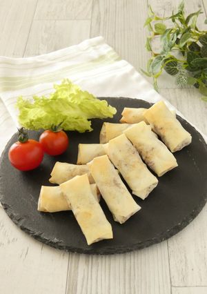 大豆ミートとフライドポテトの春巻き-レシピのメイン写真
