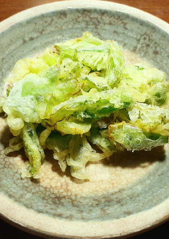 生ザーサイの芽のかき揚げ-レシピのメイン写真