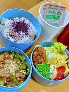 豚ピーの甘酢いため!^_^タロの弁当92-レシピのメイン写真
