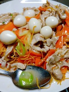 パリパリサラダ麺八宝菜あんかけ-レシピのメイン写真