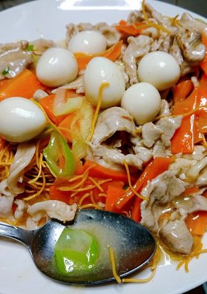 パリパリサラダ麺八宝菜あんかけ-レシピのメイン写真