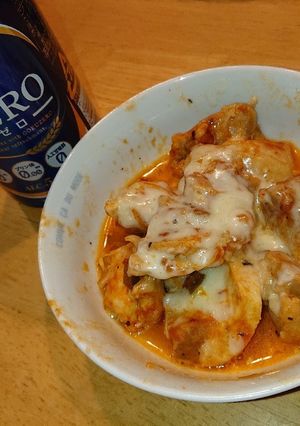 鶏モモのピザ風-レシピのメイン写真