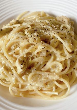 鶏肉とチーズと玉ねぎのカルボナーラ-レシピのメイン写真