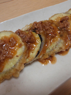 なすの天ぷら麻婆ソース-レシピのメイン写真