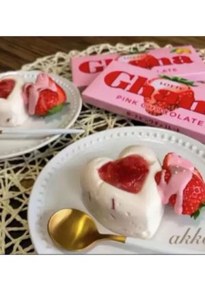 板チョコで作るいちごミルキーババロア-レシピのメイン写真
