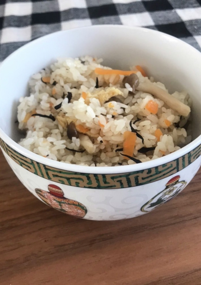 生姜が香る　芽ひじきの簡単炊き込みご飯-レシピのメイン写真