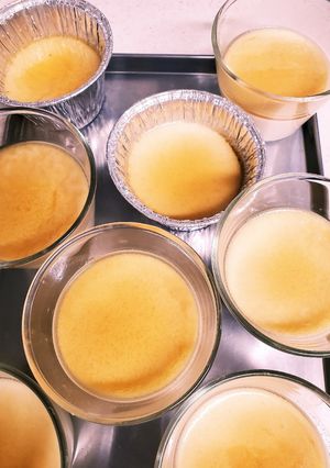 材料3つdeなめらか簡単プリン-レシピのメイン写真