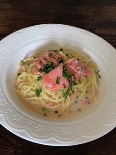 スモークサーモンのクリームパスタ-レシピのメイン写真