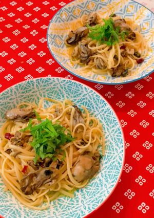 牡蠣のオイル漬けパスタ-レシピのメイン写真