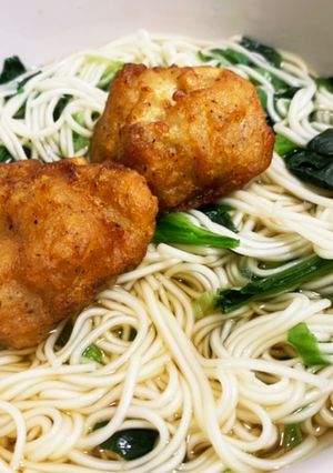 ずぼらテレワーク飯！あったかそうめん-レシピのメイン写真