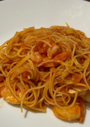 エビのトマトパスタ-レシピのメイン写真