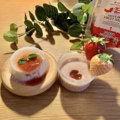 รูปของ とろっとかんたんいちごミルクプリン