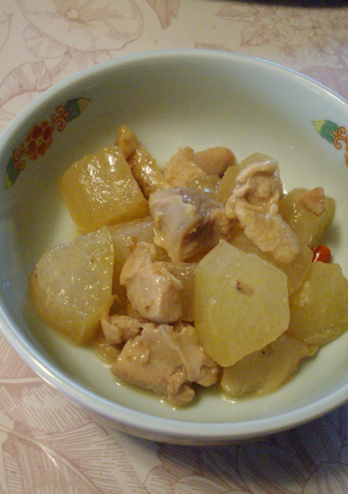 とうがんと鶏肉のみそ煮-レシピのメイン写真