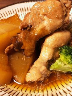 クッキングプロで鶏手羽と大根のさっぱり煮-レシピのメイン写真