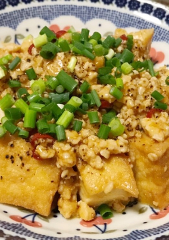 厚揚げとひき肉の麻婆風炒め-レシピのメイン写真