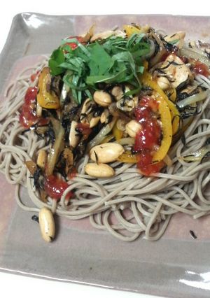 蕎麦のエスニックピリ辛パスタ♪-レシピのメイン写真