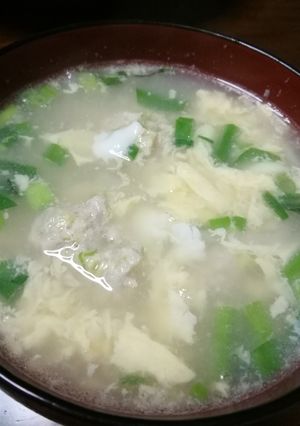 白菜つみれの卵スープ-レシピのメイン写真