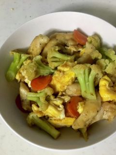 カリフラワーの麺つゆ炒め-レシピのメイン写真