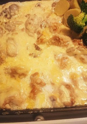ホットプレートでシュクメルリ-レシピのメイン写真