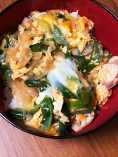 青ネギたっぷりの親子丼-レシピのメイン写真