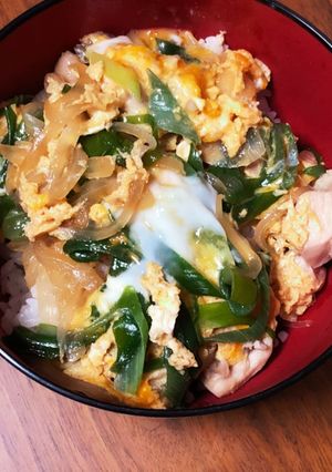 青ネギたっぷりの親子丼-レシピのメイン写真