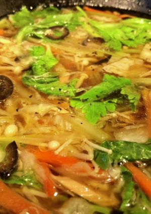ツナとオリーブの野菜スープ-レシピのメイン写真