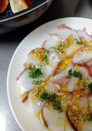 混ぜてかけて冷やすだけ！タコカルパッチョ-レシピのメイン写真