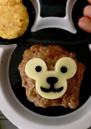 簡単♪ダッフィーハンバーグ-レシピのメイン写真