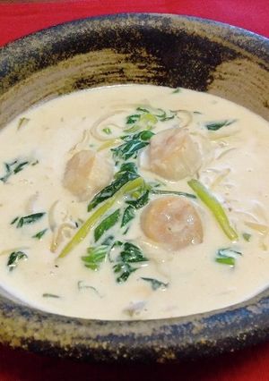 ホタテとほうれん草のクリーム煮-レシピのメイン写真