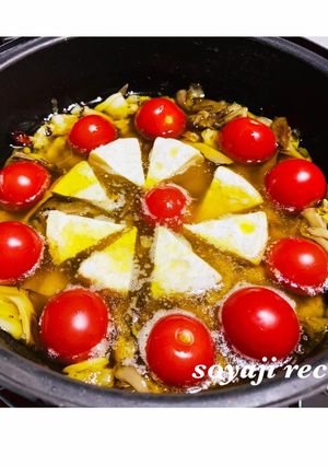 キャンプでアヒージョ アサリとチーズ美味-レシピのメイン写真