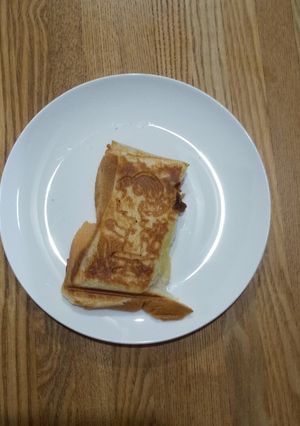 カレーの残りでホットサンド-レシピのメイン写真