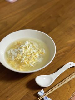 簡単!卵粥。中華風-レシピのメイン写真