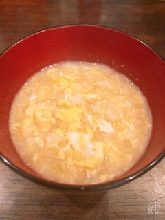 ごま油の風味が効いたたまごおじや-レシピのメイン写真