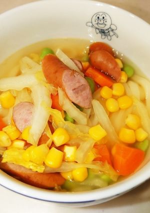 ぽかぽか♪スープおうどん-レシピのメイン写真