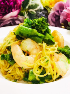 海老と菜の花の塩麹焼きそば-レシピのメイン写真