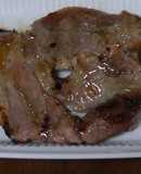 かす汁で残った酒粕で豚肉を漬けて見る