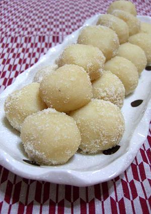 豆腐☆白玉だんご（アーモンドきび糖味）-レシピのメイン写真
