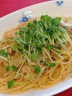 ツナとカイワレの和風パスタ-レシピのメイン写真