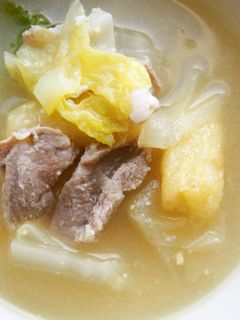 白菜・豚こまのお味噌汁♪-レシピのメイン写真