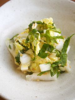 白菜・大葉の酢の物♪大葉香る♪-レシピのメイン写真