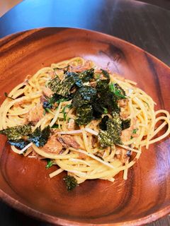 さば味噌と水菜のパスタ-レシピのメイン写真