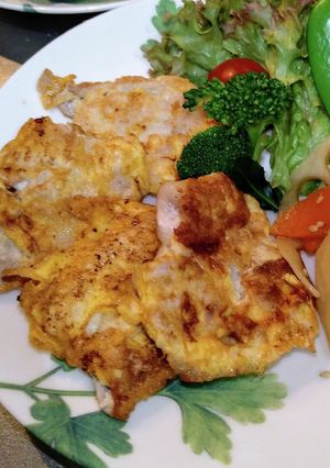 ふんわりやわらかチーズ風味の豚肉ピカタ-レシピのメイン写真