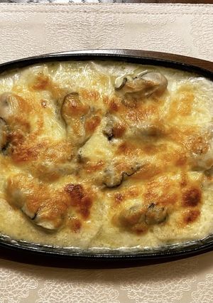 鉄板でアツアツとろーり♫ かきグラタン-レシピのメイン写真