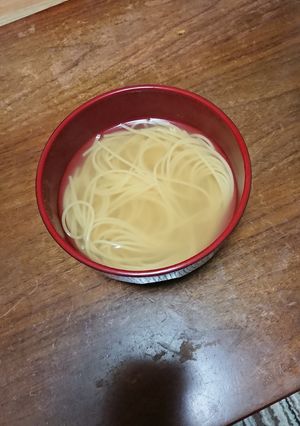 コンソメスープパスタ(プレーン)-レシピのメイン写真
